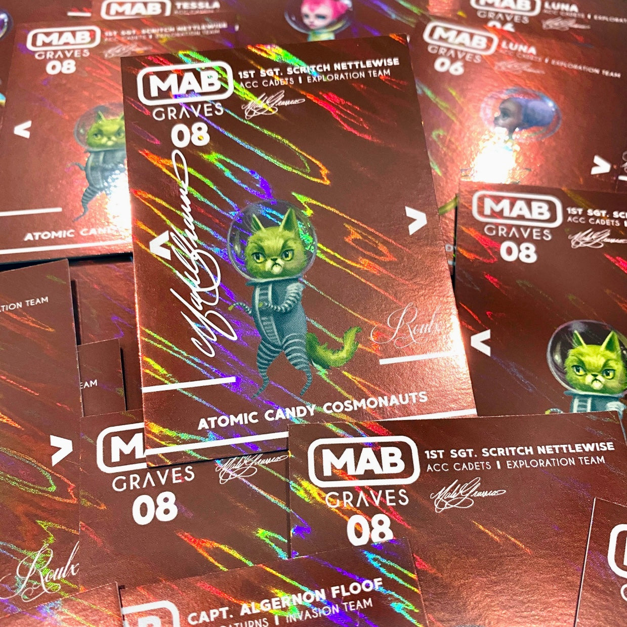 Mab Graves "Atomic Candy Cosmonauts" Artist Trading Cards - Factory Sealed Case (6 Hobby Boxes) - Napsyy Shop