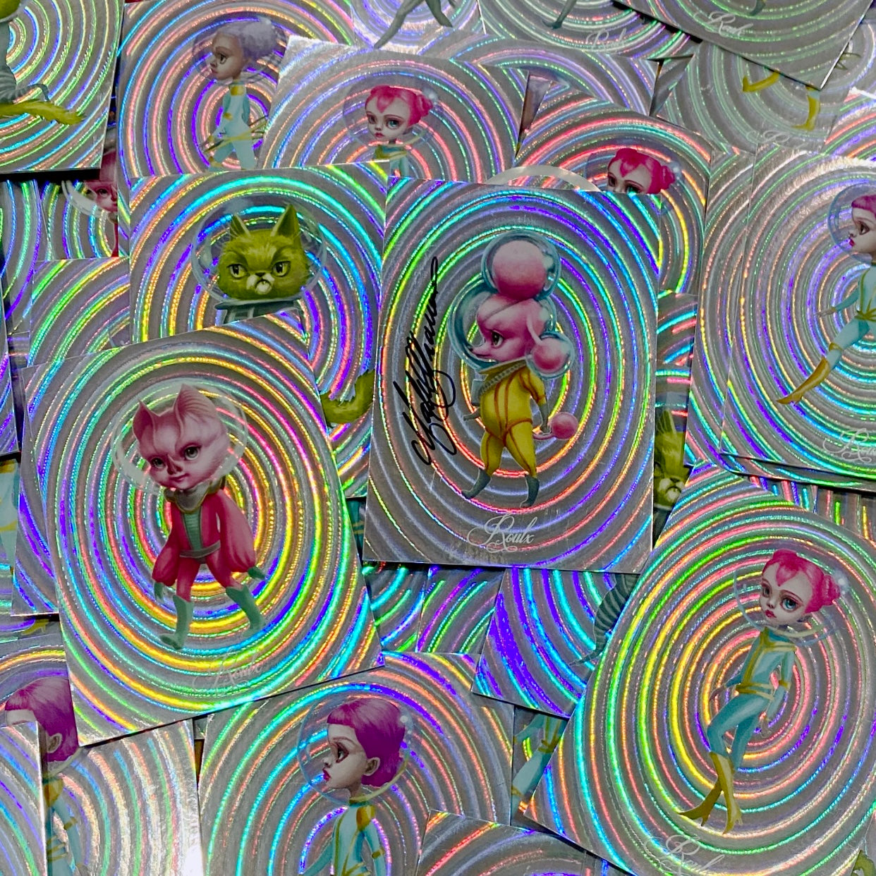 Mab Graves "Atomic Candy Cosmonauts" Artist Trading Cards - Factory Sealed Case (6 Hobby Boxes) - Napsyy Shop