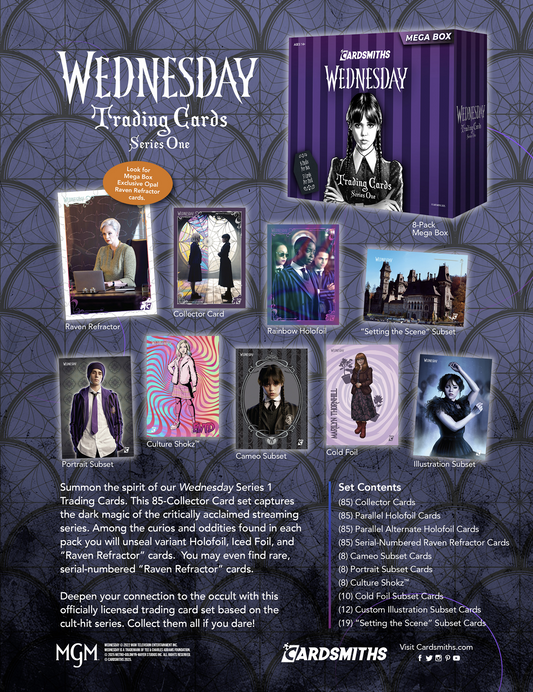 (Pre-Order) Wednesday Series 1 Trading Cards | Mega Box