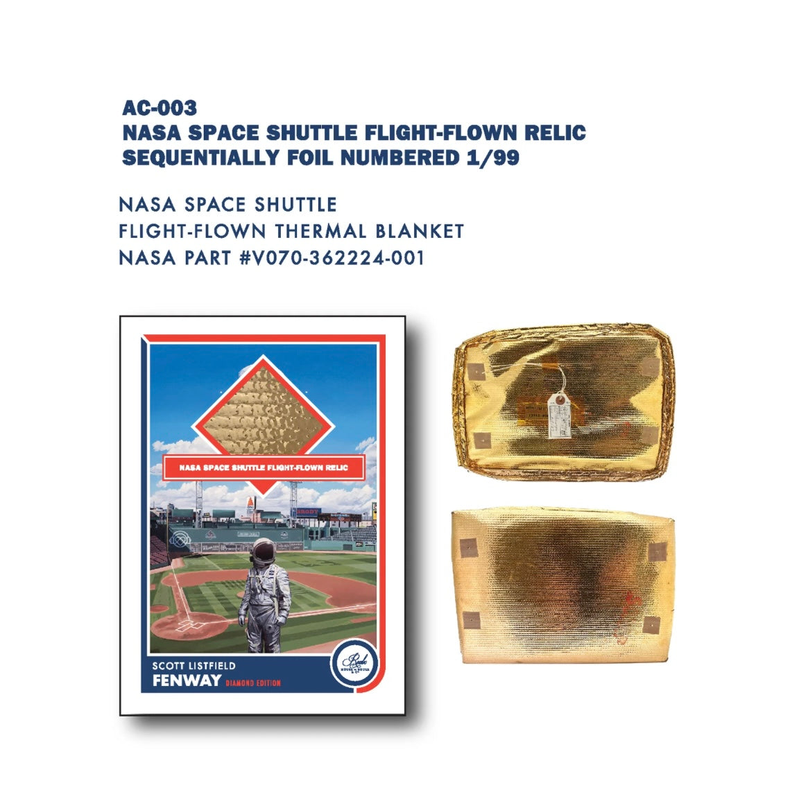 Scott Listfield "Fenway" Diamond Edition Trading Card - Napsyy Shop