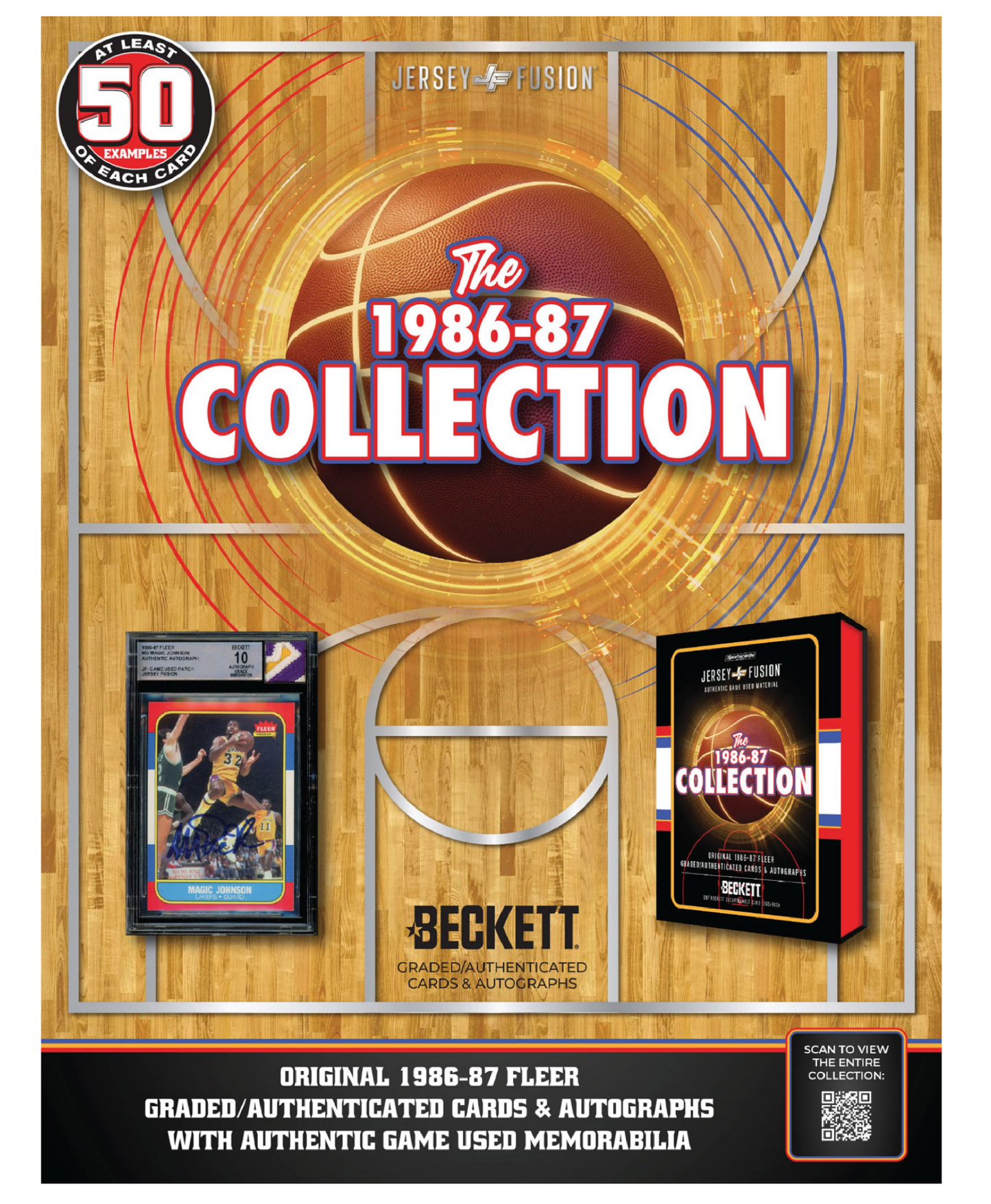 Jersey Fusion: The 1986-87 Collection FINALE Box - (1) BAS/BGS Card Per Box