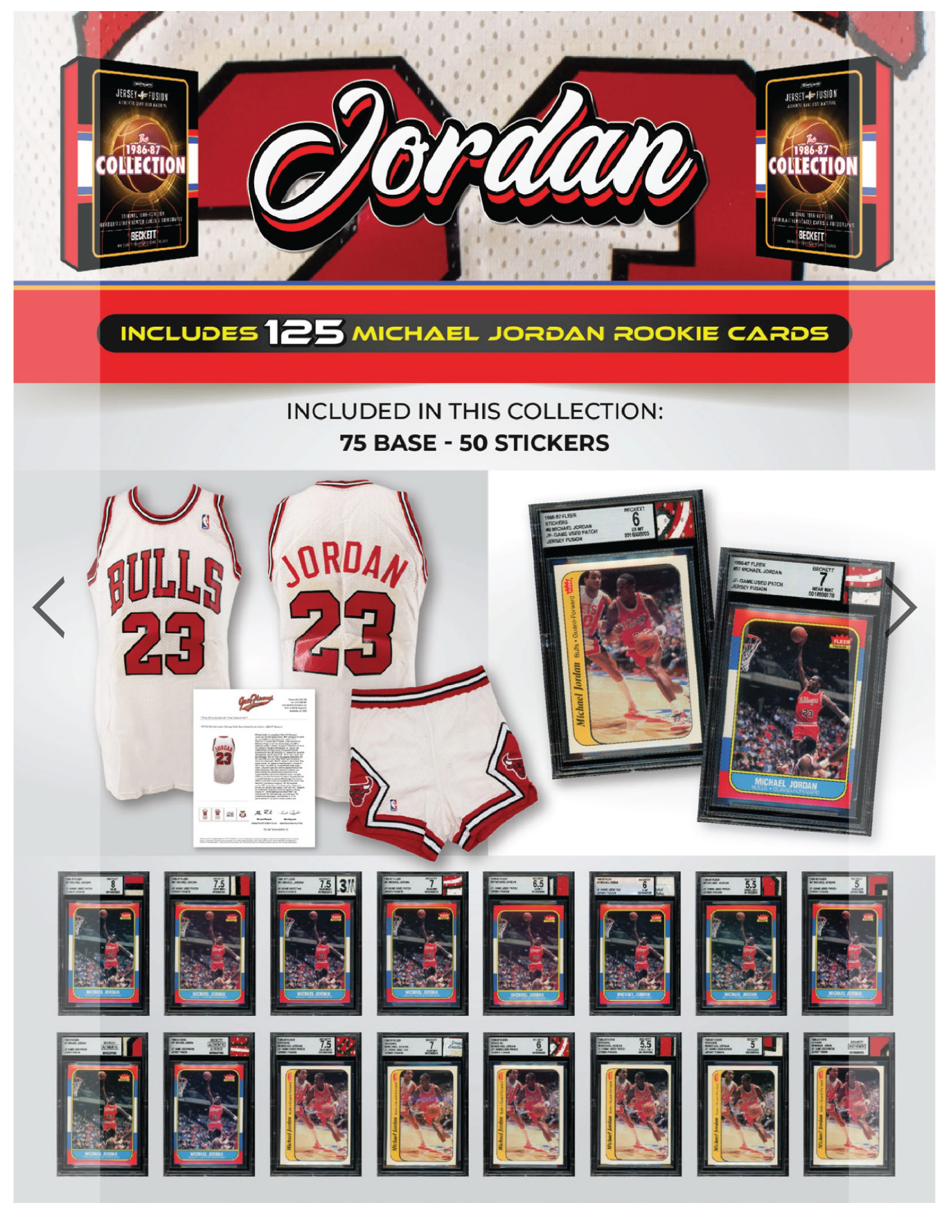 Jersey Fusion: The 1986-87 Collection FINALE Box - (1) BAS/BGS Card Per Box